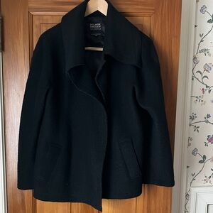 Hilary Radley Black Pea Coat for Women